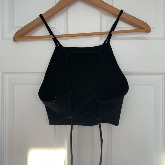 Garage Cropped Strappy Open Back Tank - Picture 2 of 5